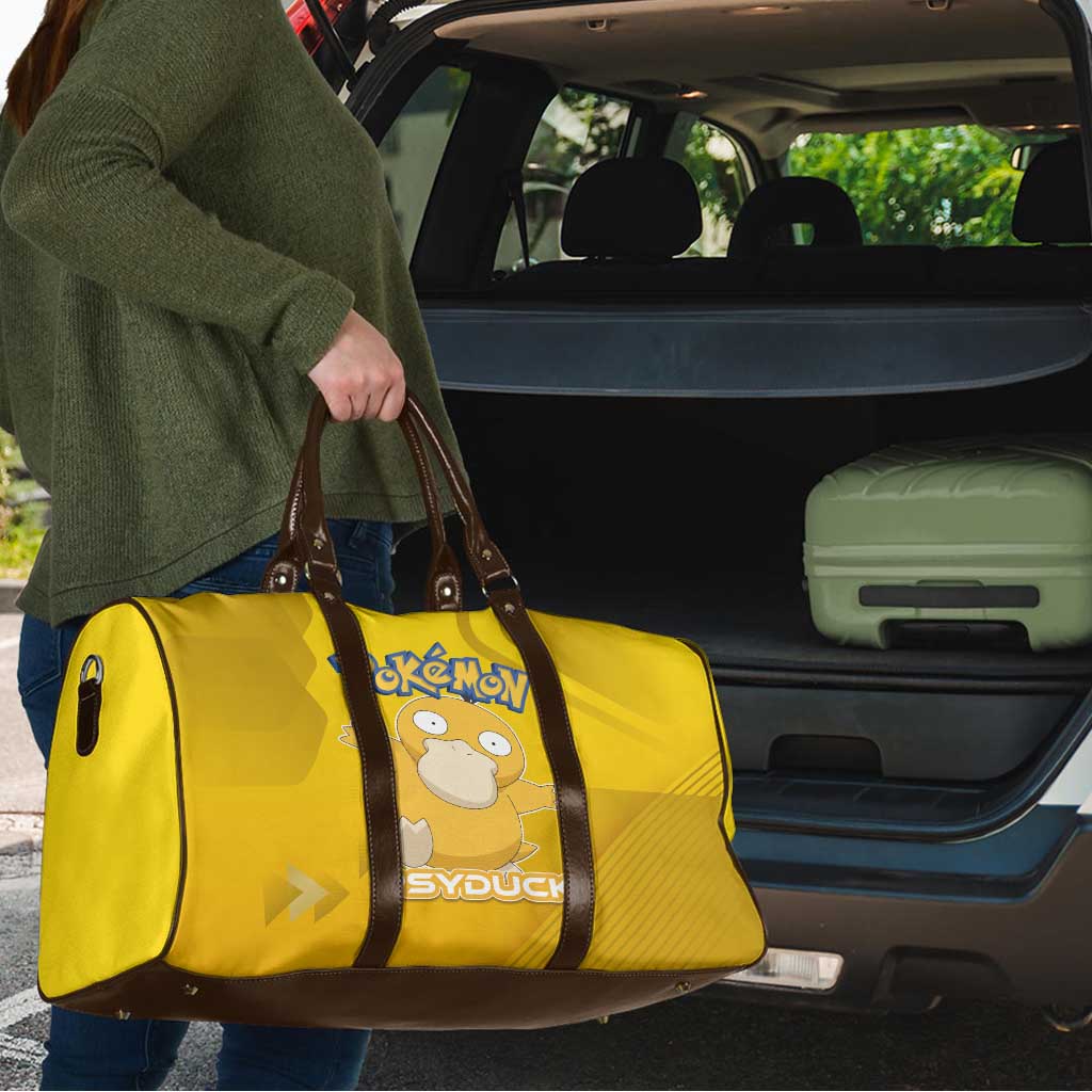 Psyduck Poké Travel Bag Confused Yellow Cartoon Vector Style