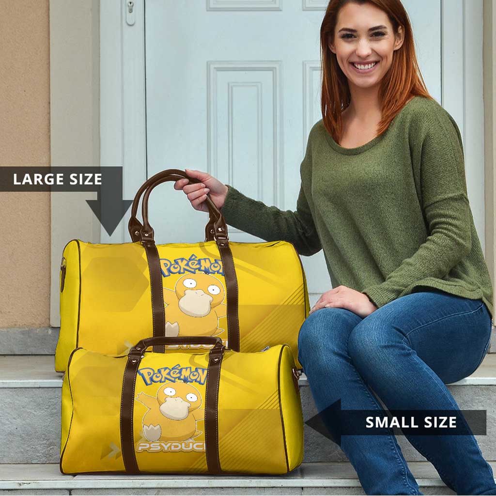 Psyduck Poké Travel Bag Confused Yellow Cartoon Vector Style