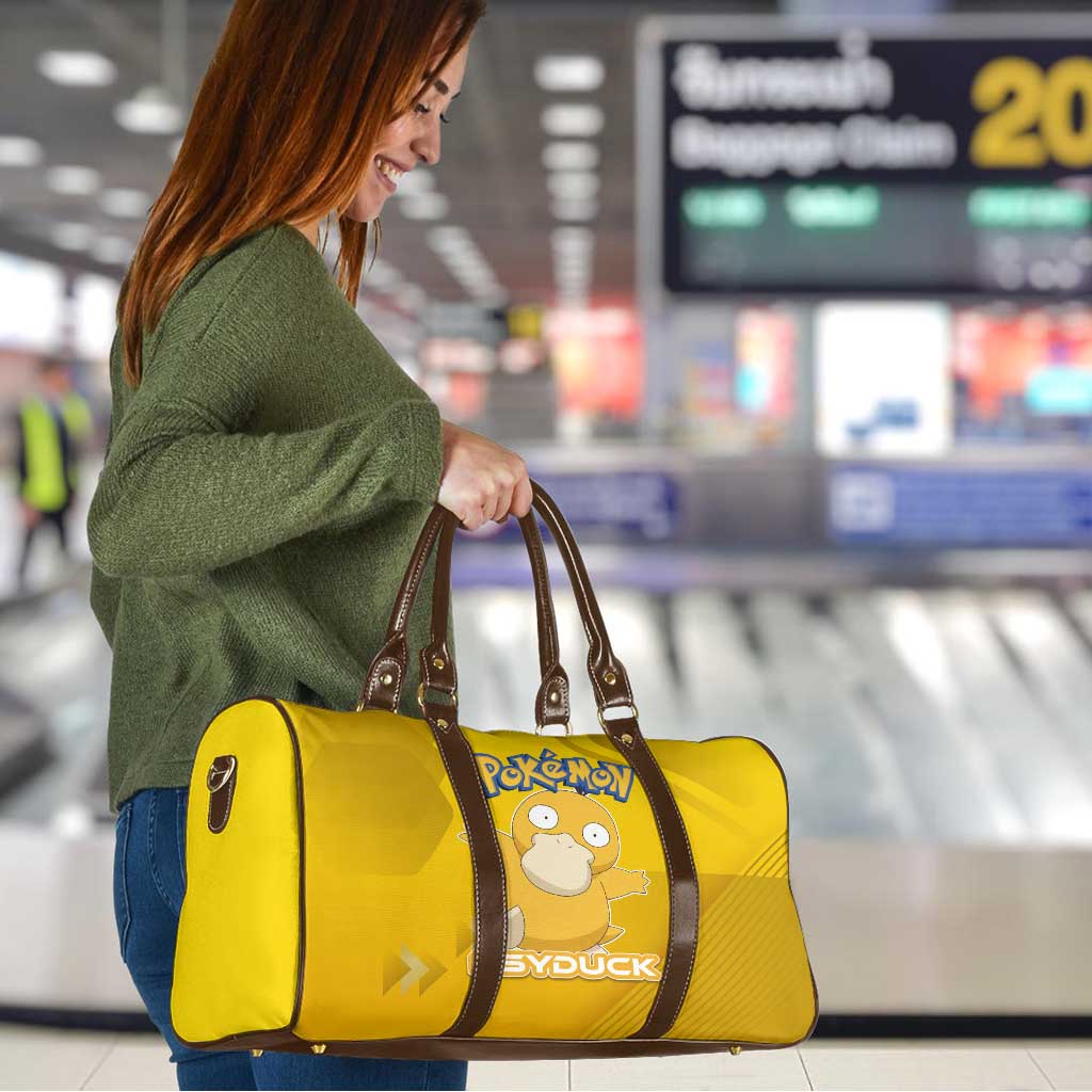 Psyduck Poké Travel Bag Confused Yellow Cartoon Vector Style