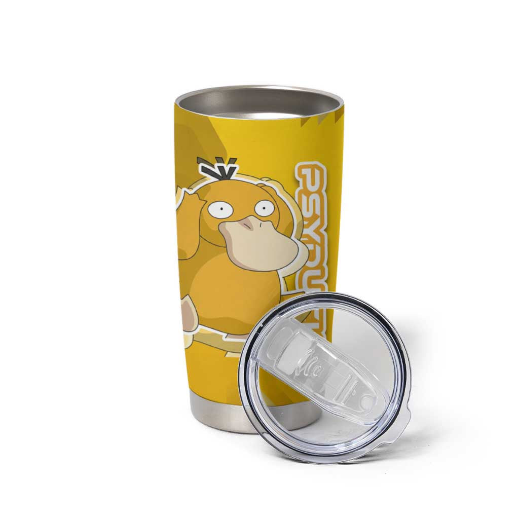Psyduck Poké Tumbler Cup Confused Yellow Cartoon Vector Style
