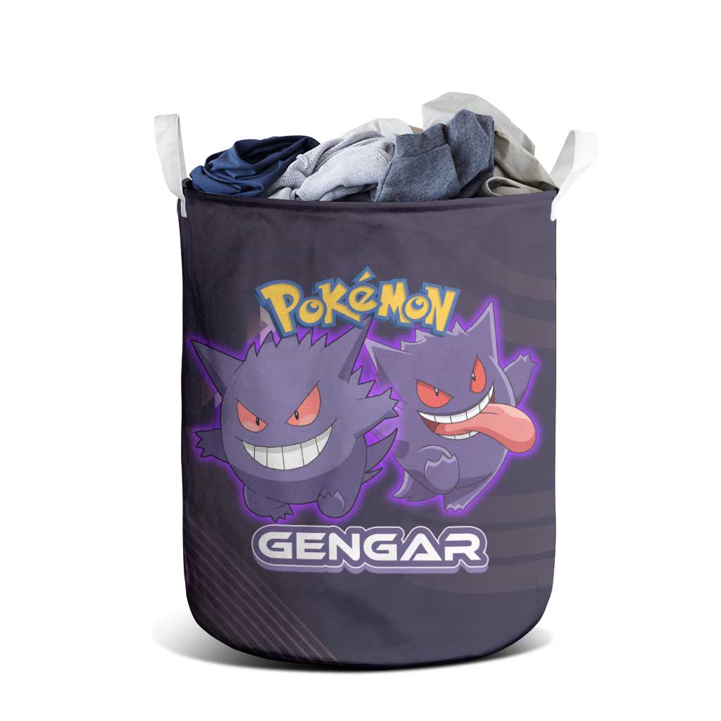 Gengar Poké Laundry Basket Neon Shadow Anime Glow Style