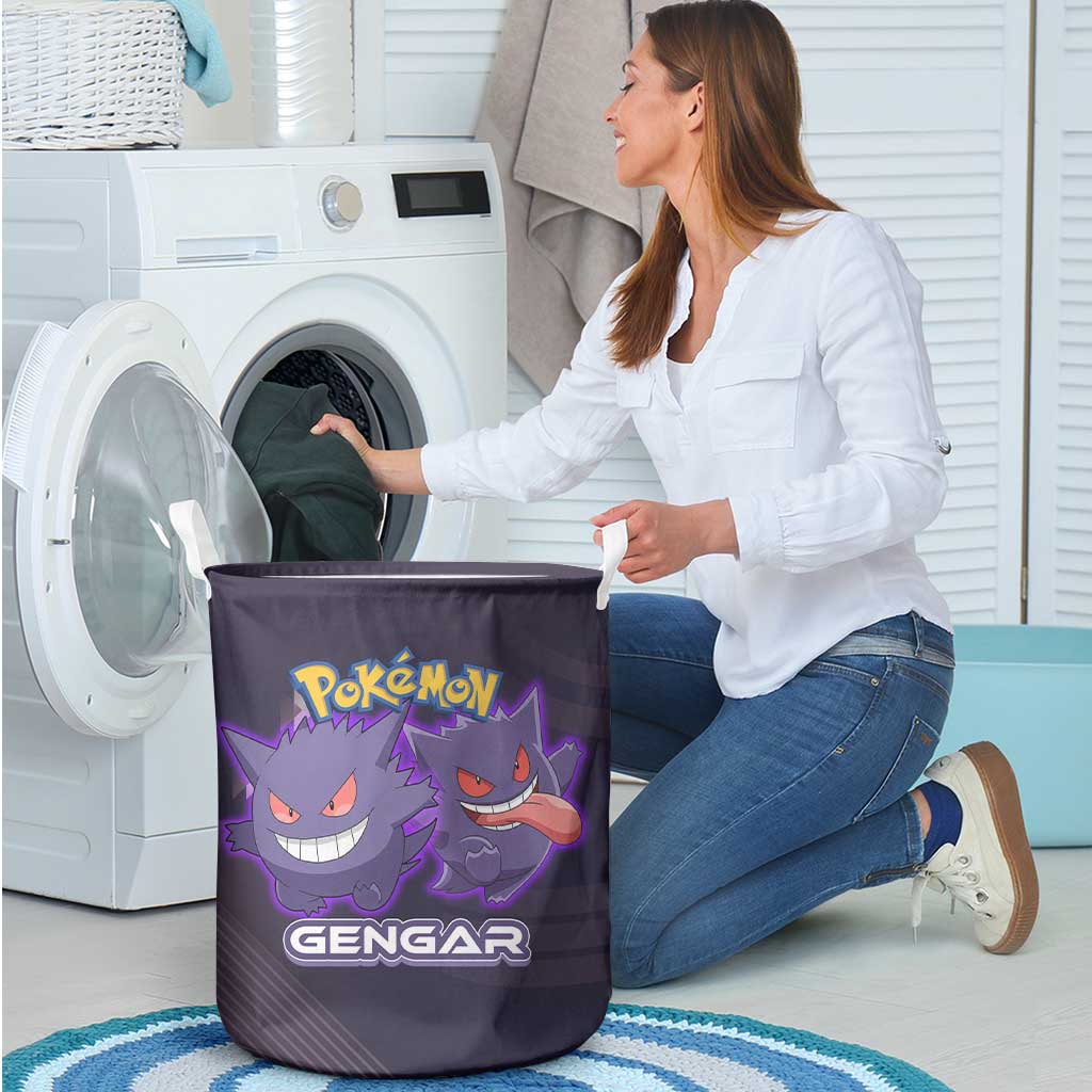 Gengar Poké Laundry Basket Neon Shadow Anime Glow Style
