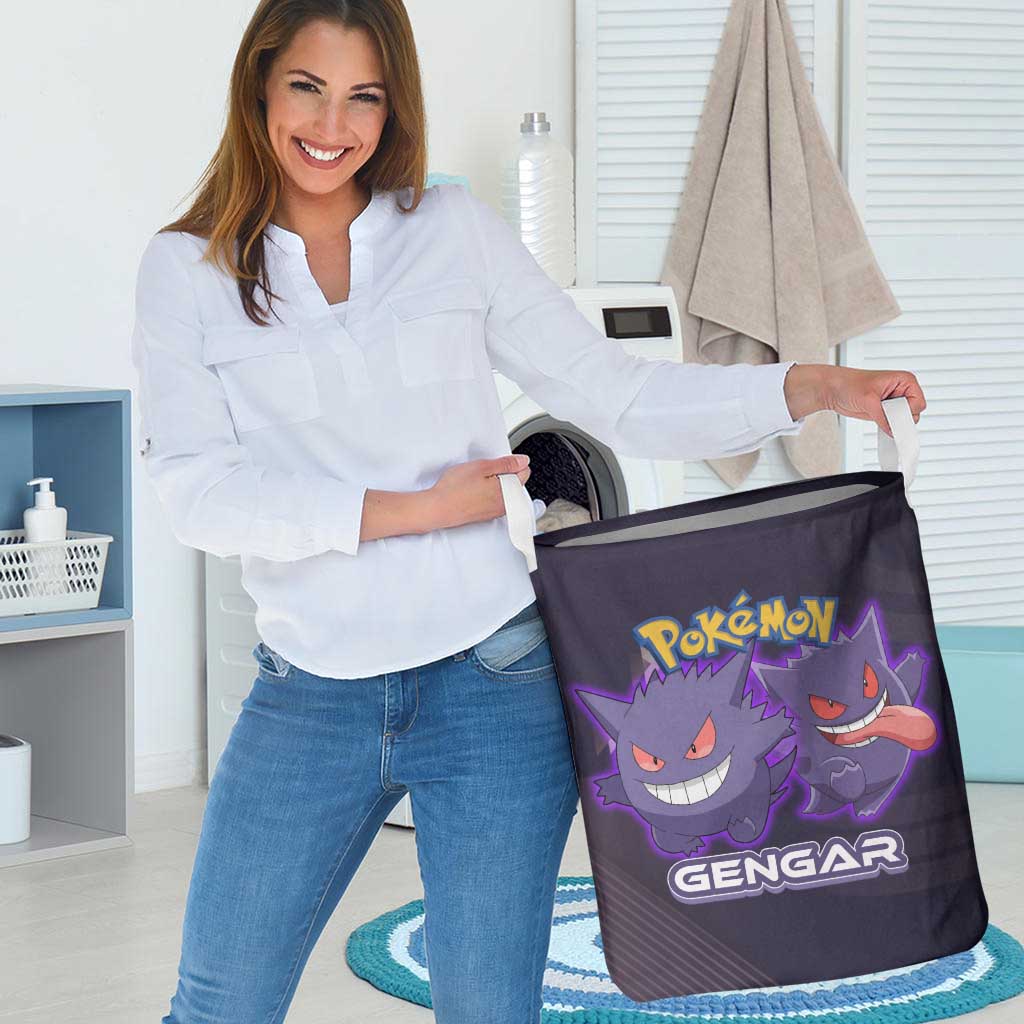 Gengar Poké Laundry Basket Neon Shadow Anime Glow Style