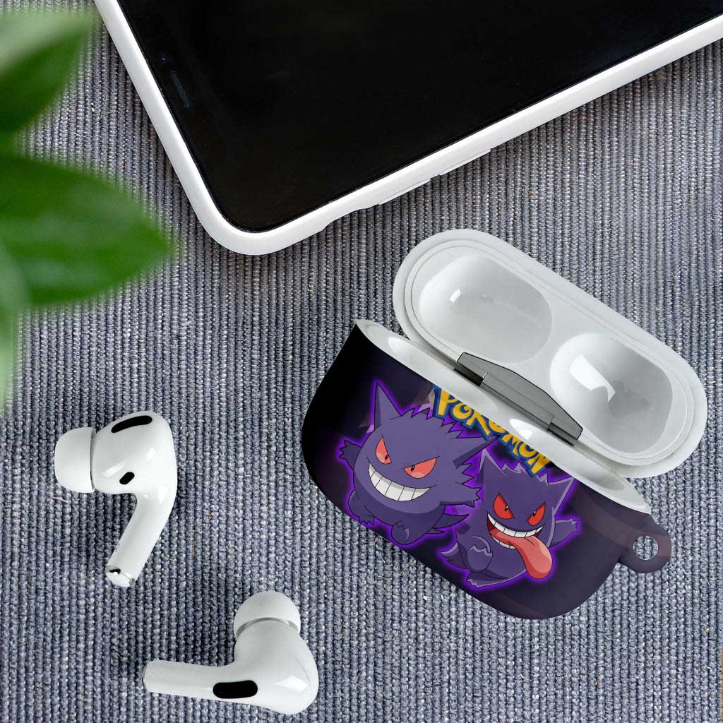 Gengar Poké AirPods Case Neon Shadow Anime Glow Style