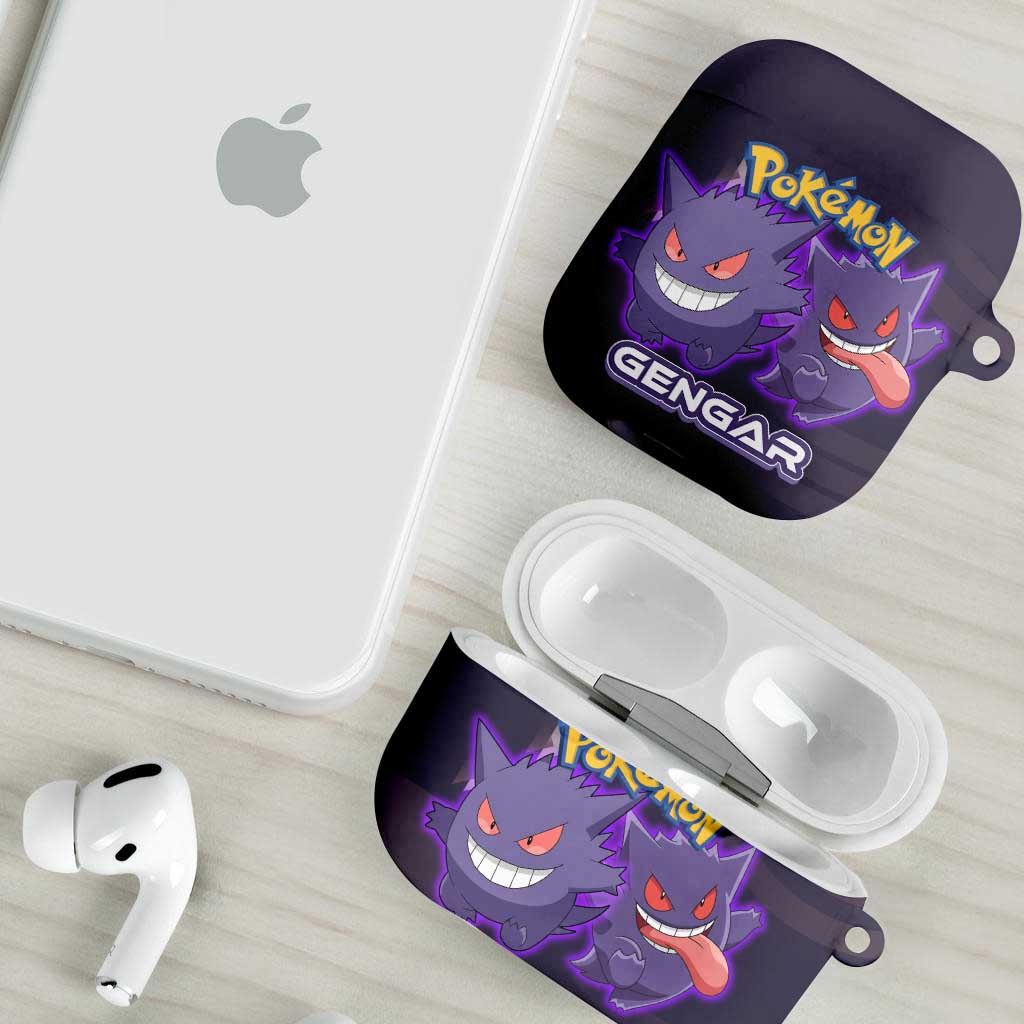 Gengar Poké AirPods Case Neon Shadow Anime Glow Style