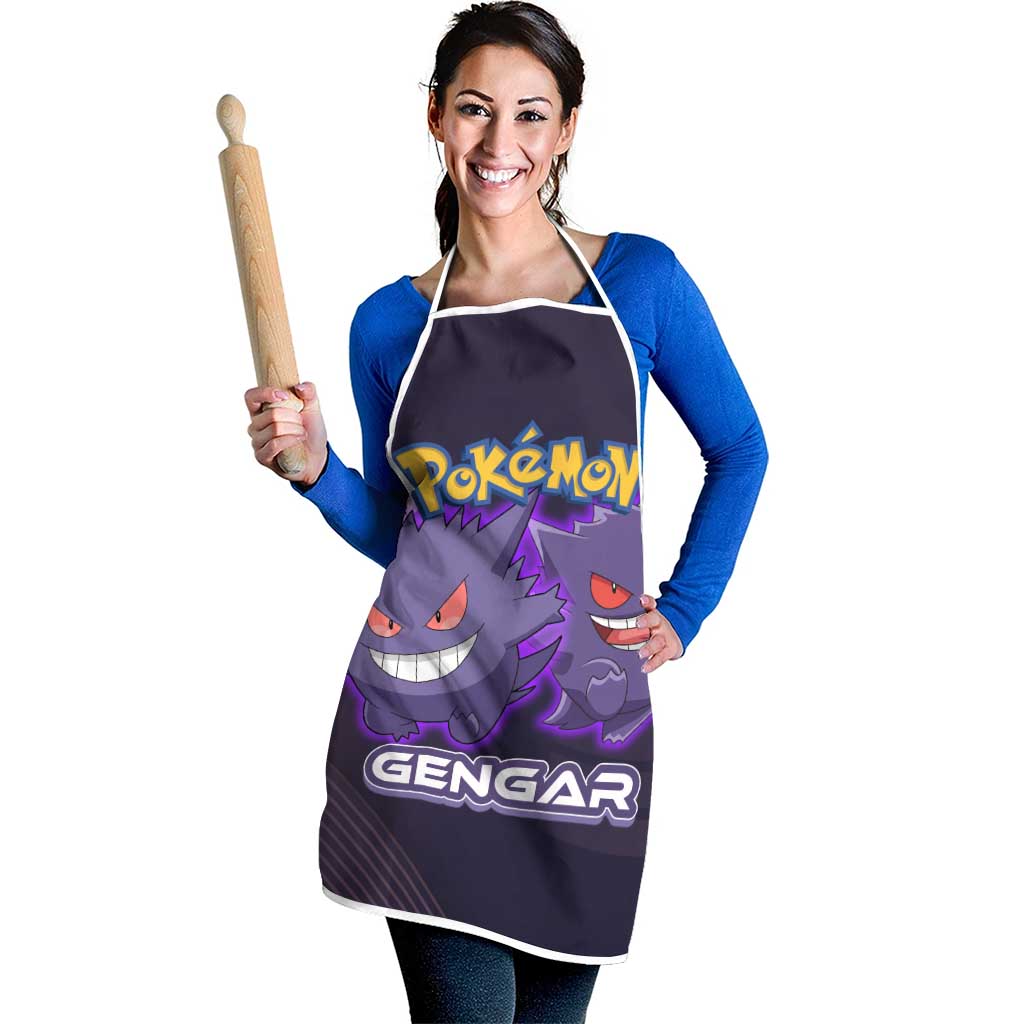 Gengar Poké Apron Neon Shadow Anime Glow Style
