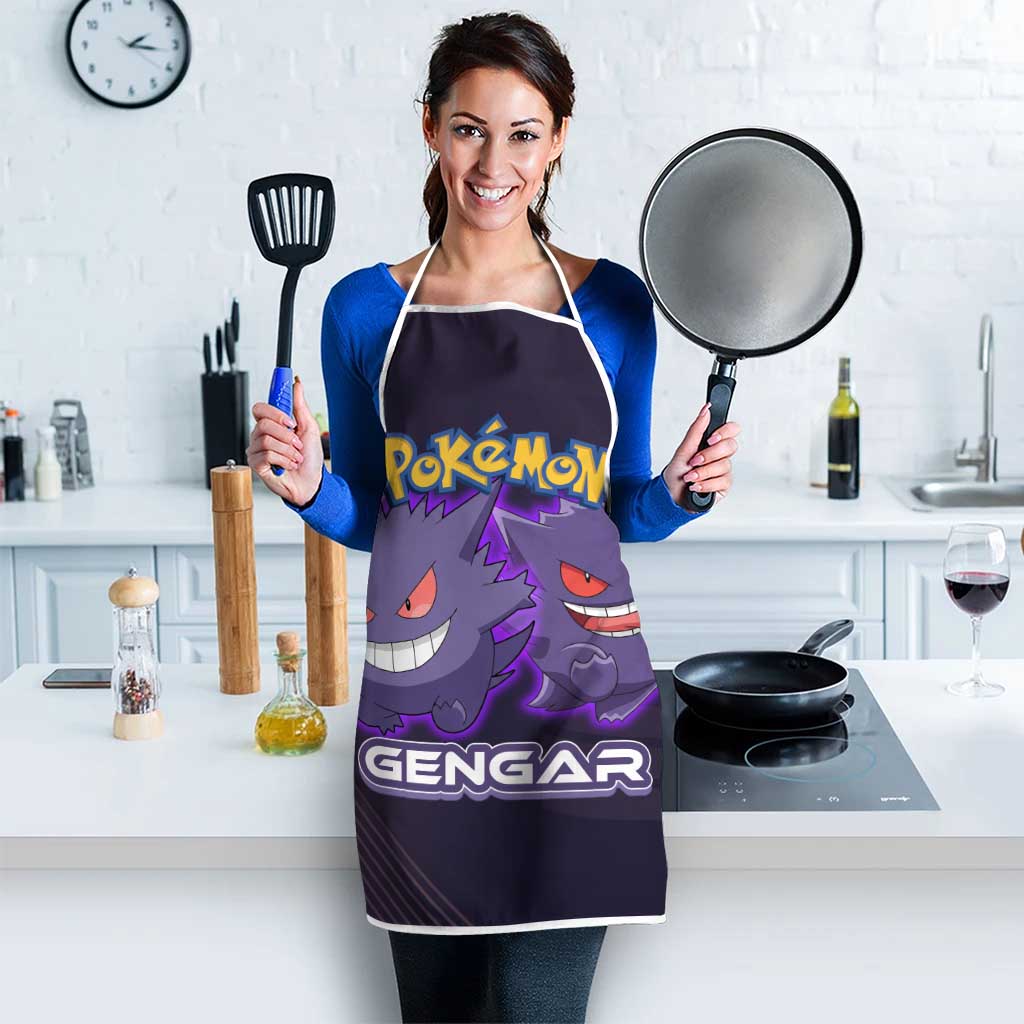 Gengar Poké Apron Neon Shadow Anime Glow Style