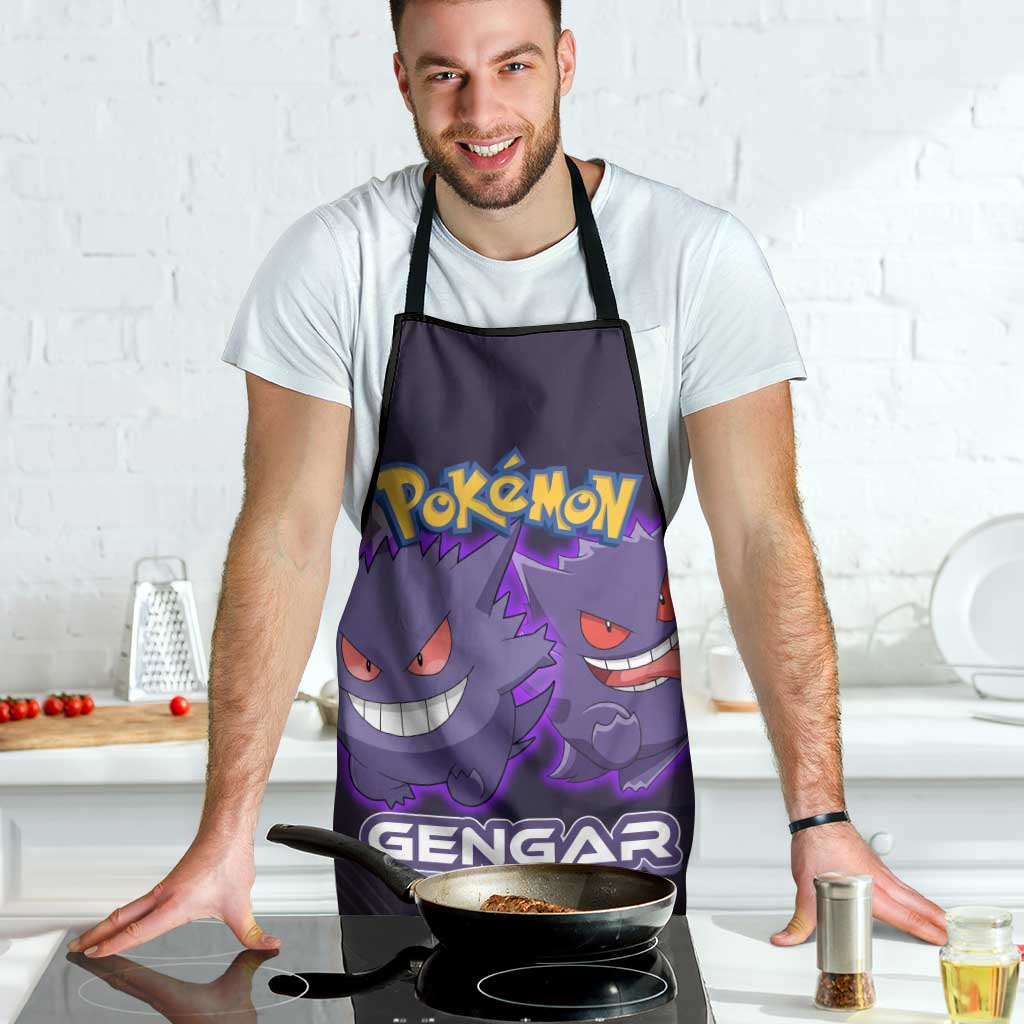 Gengar Poké Apron Neon Shadow Anime Glow Style