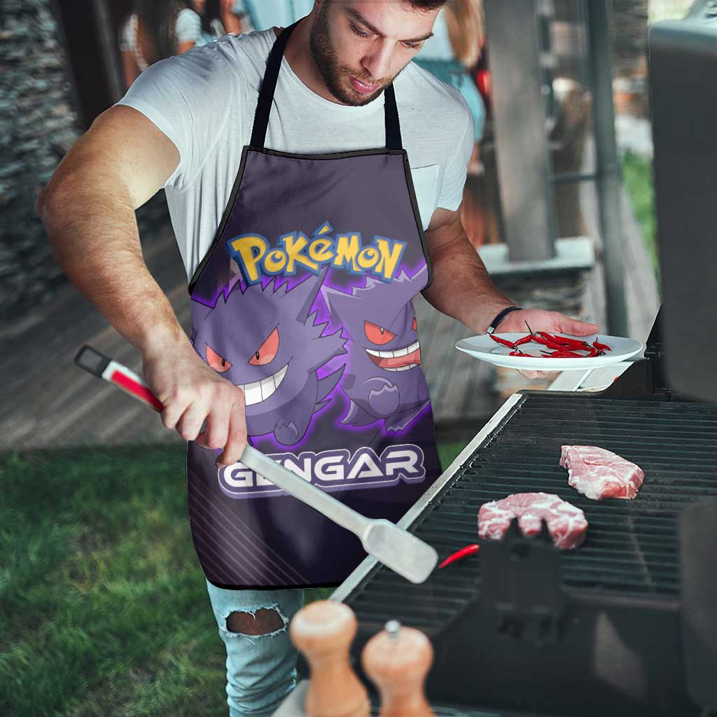 Gengar Poké Apron Neon Shadow Anime Glow Style