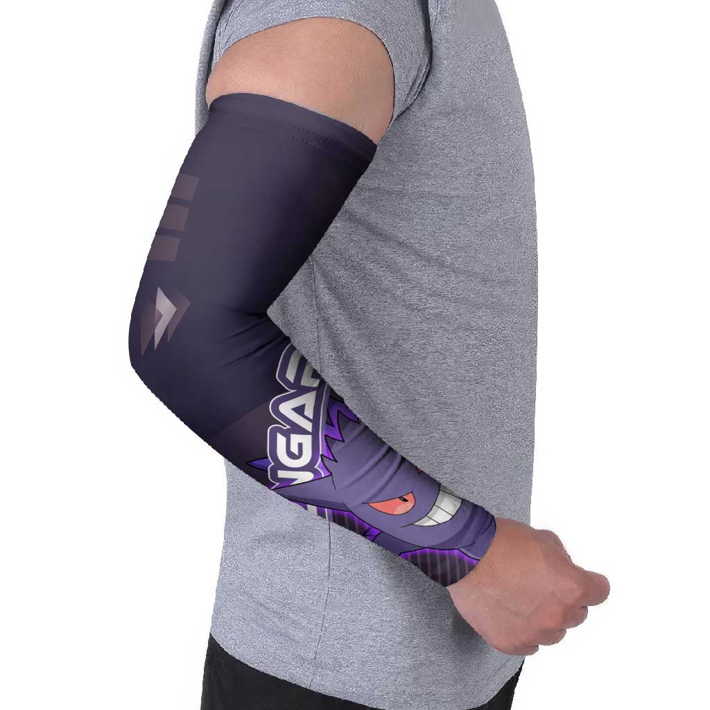 Gengar Poké Arm Sleeves Neon Shadow Anime Glow Style