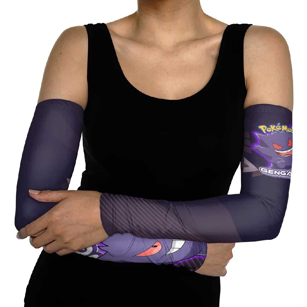 Gengar Poké Arm Sleeves Neon Shadow Anime Glow Style