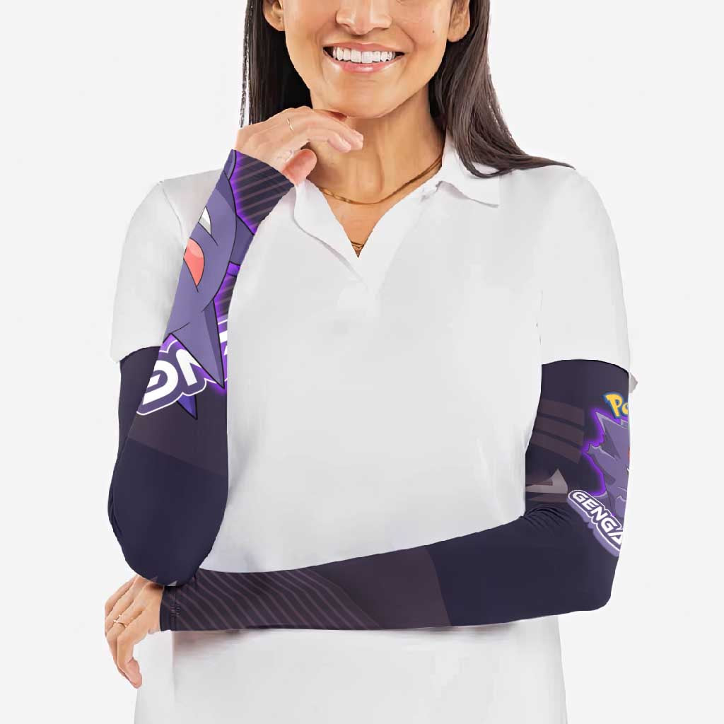 Gengar Poké Arm Sleeves Neon Shadow Anime Glow Style