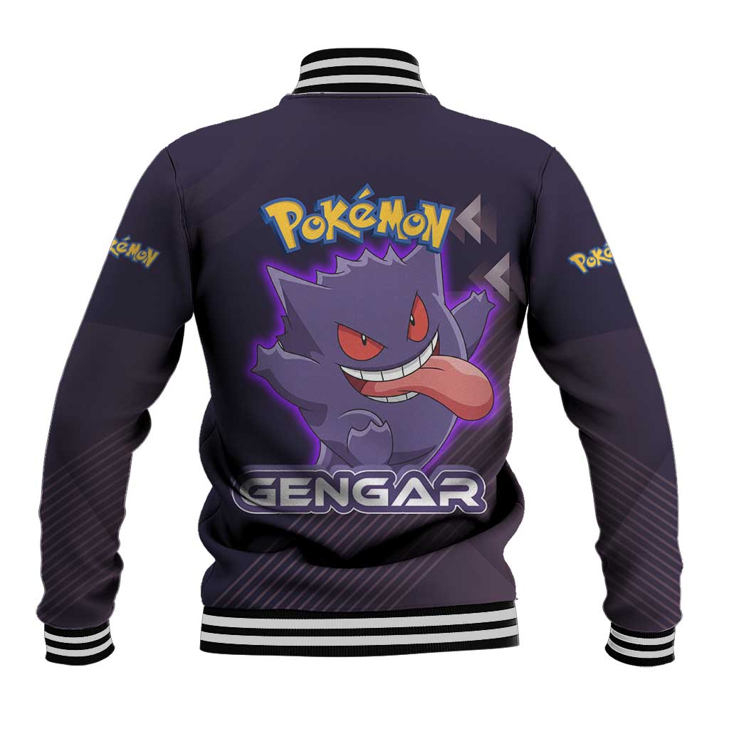 Gengar Poké Baseball Jacket Neon Shadow Anime Glow Style