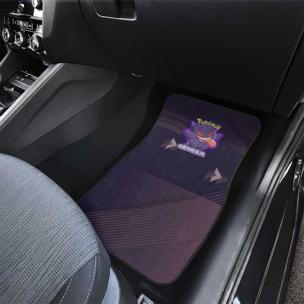 Gengar Poké Car Mats Neon Shadow Anime Glow Style