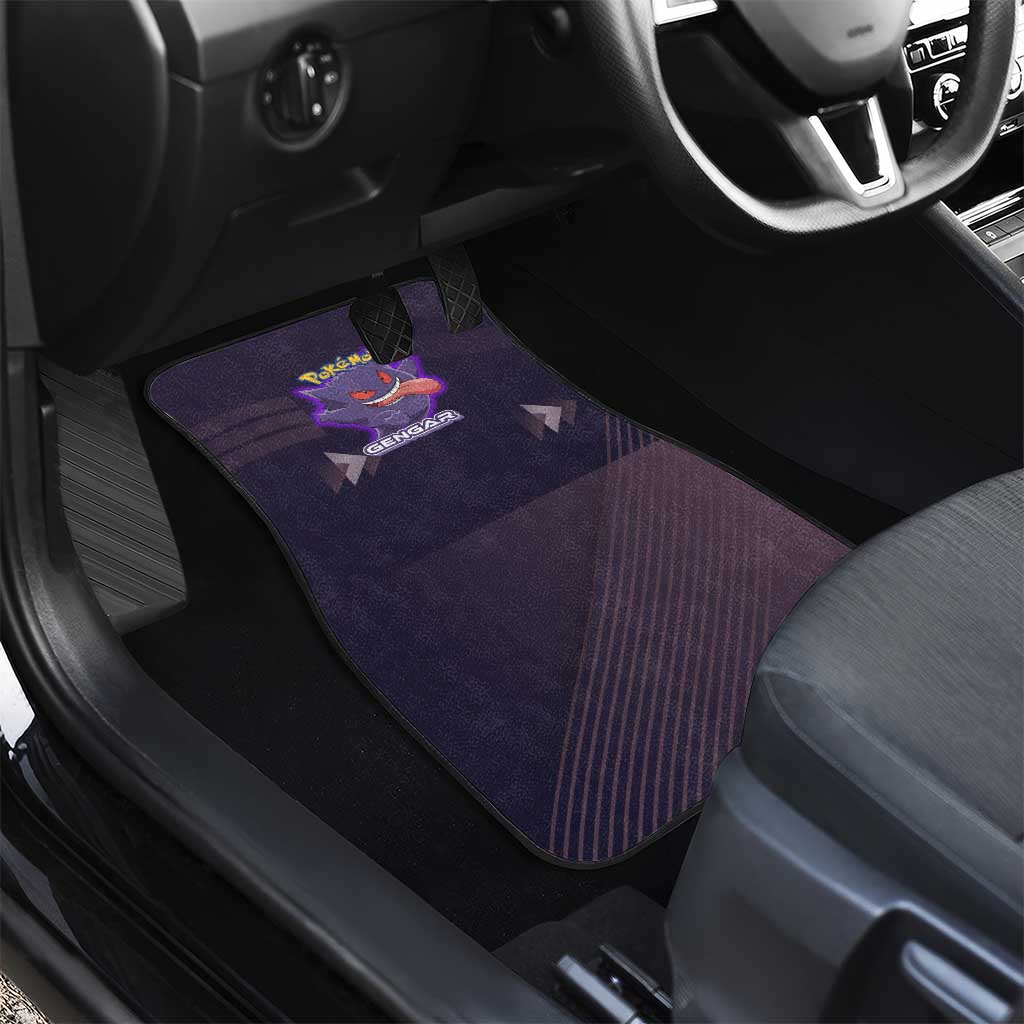 Gengar Poké Car Mats Neon Shadow Anime Glow Style