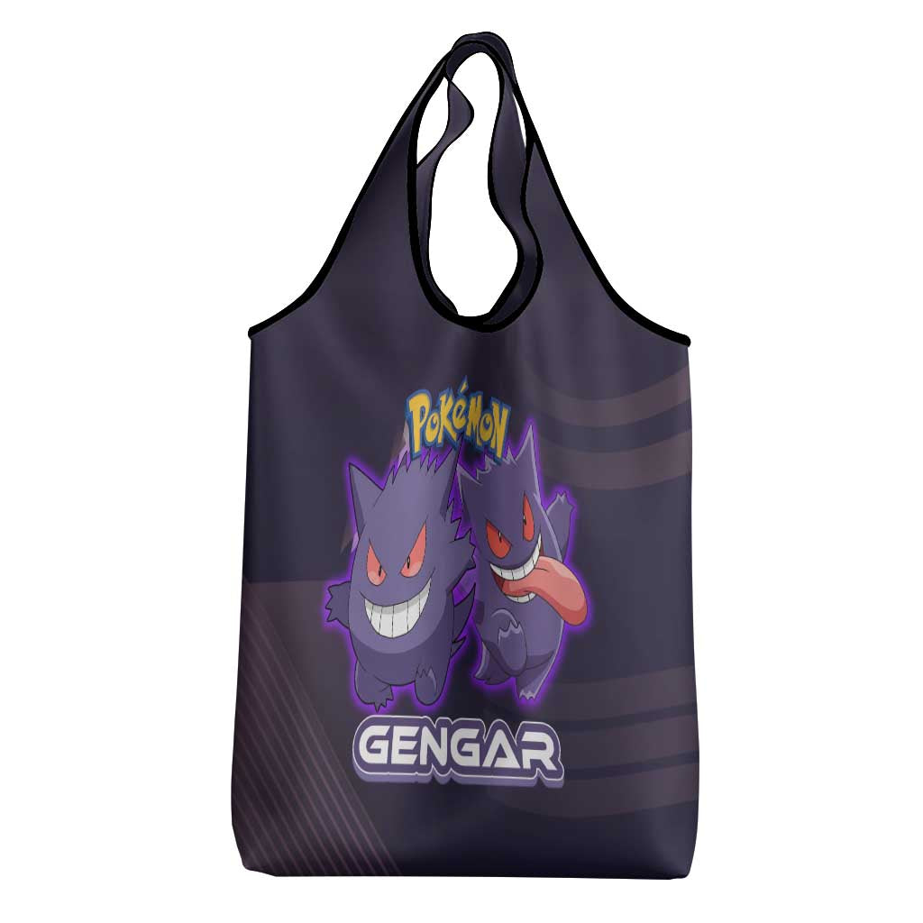 Gengar Poké Grocery Bag Neon Shadow Anime Glow Style