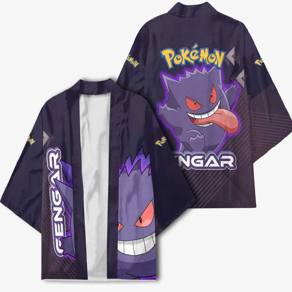 Gengar Poké Kimono Neon Shadow Anime Glow Style