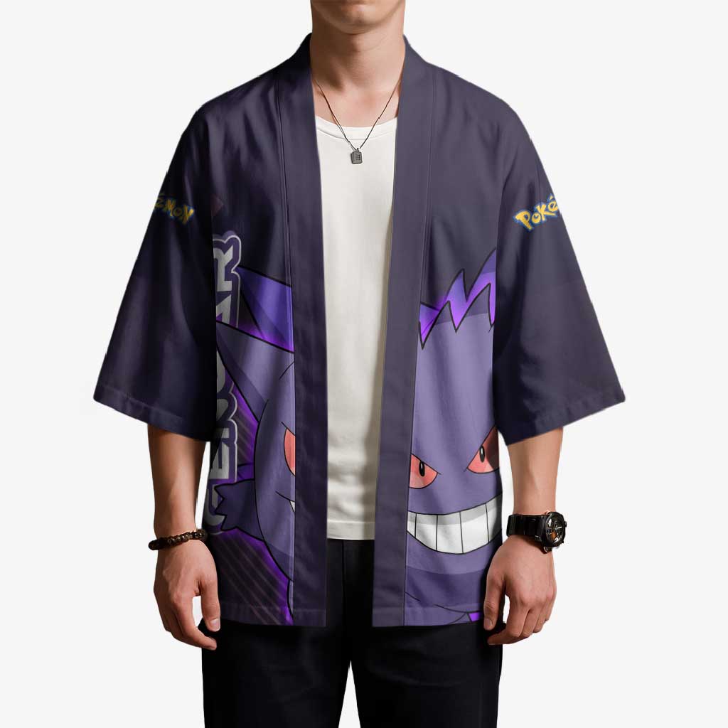 Gengar Poké Kimono Neon Shadow Anime Glow Style