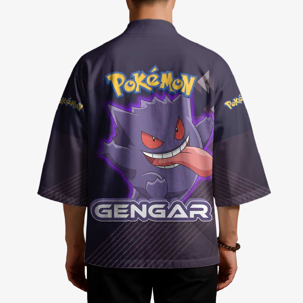 Gengar Poké Kimono Neon Shadow Anime Glow Style