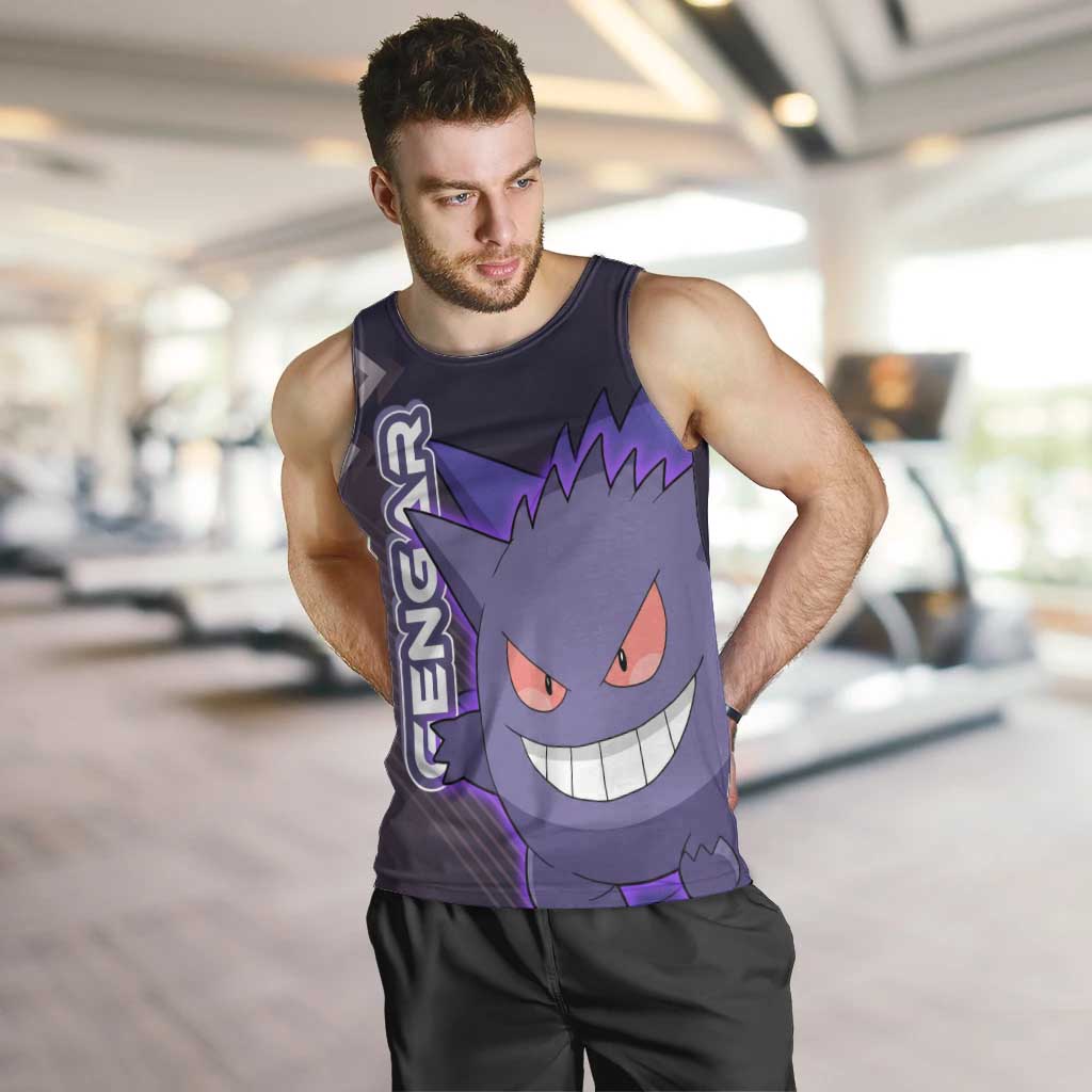 Gengar Poké Men Tank Top Neon Shadow Anime Glow Style