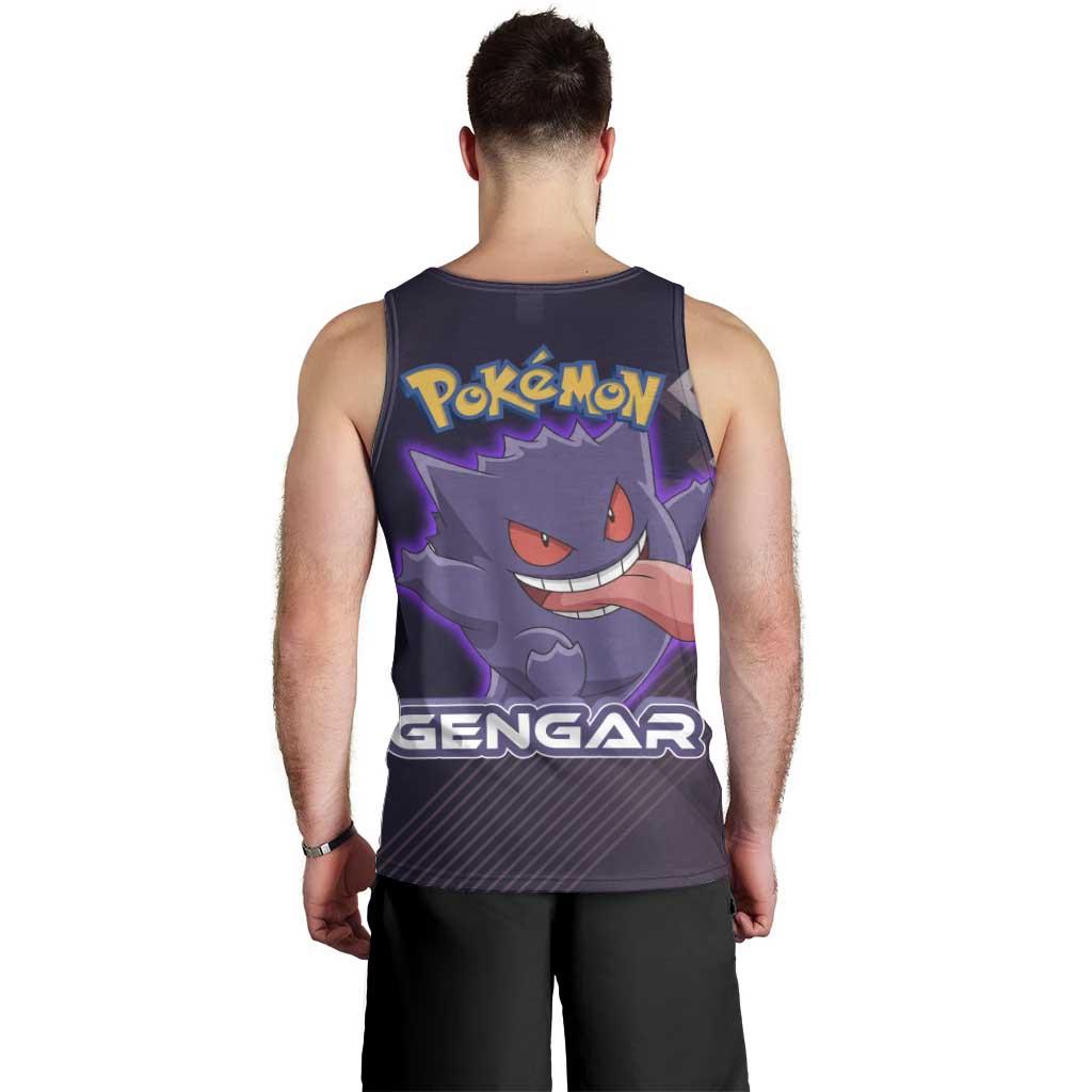 Gengar Poké Men Tank Top Neon Shadow Anime Glow Style