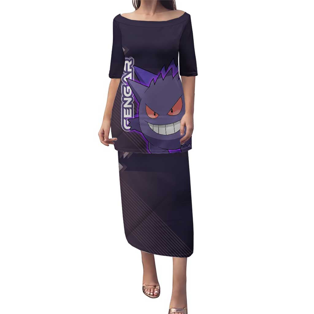 Gengar Poké Puletasi Neon Shadow Anime Glow Style