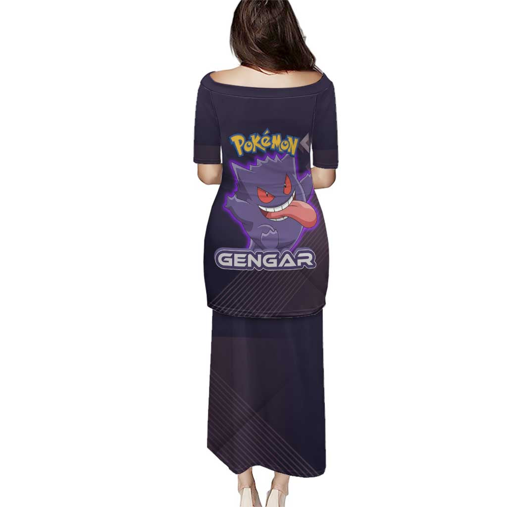 Gengar Poké Puletasi Neon Shadow Anime Glow Style