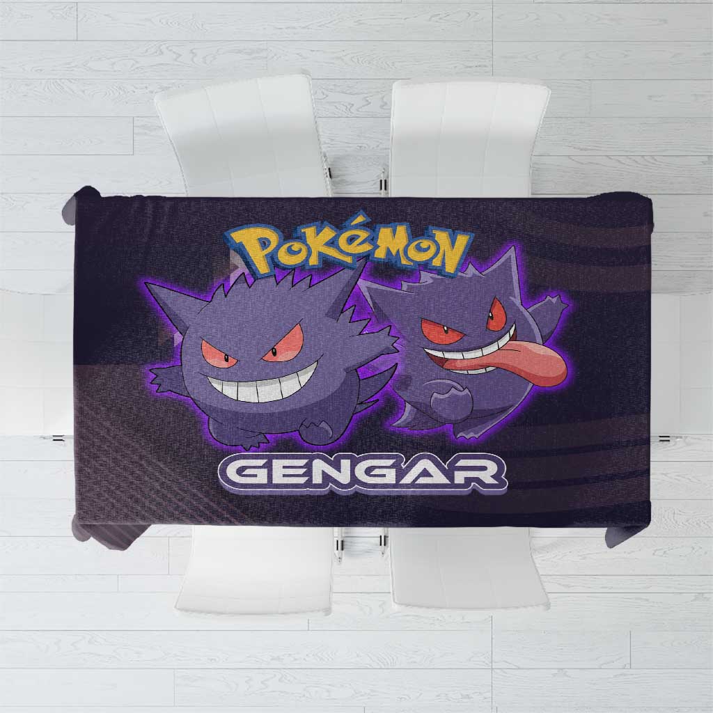 Gengar Poké Tablecloth Neon Shadow Anime Glow Style
