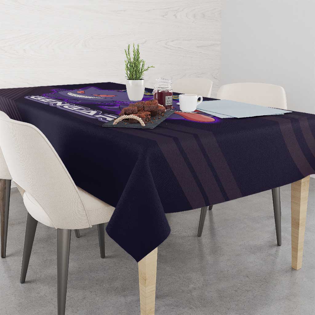 Gengar Poké Tablecloth Neon Shadow Anime Glow Style