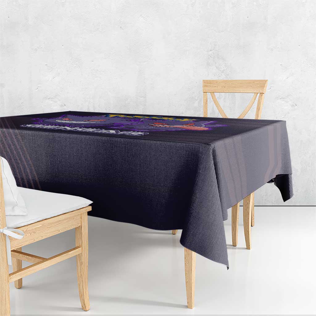 Gengar Poké Tablecloth Neon Shadow Anime Glow Style