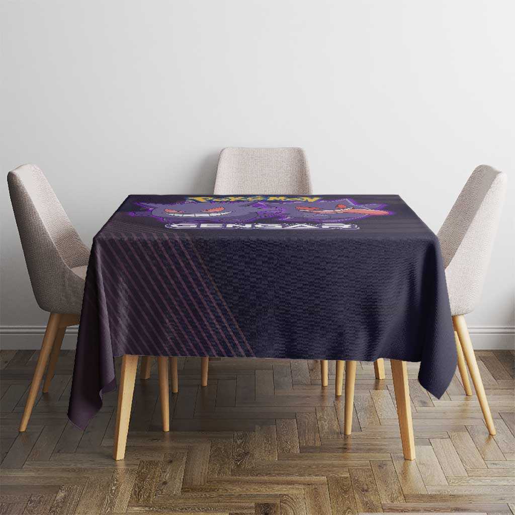 Gengar Poké Tablecloth Neon Shadow Anime Glow Style