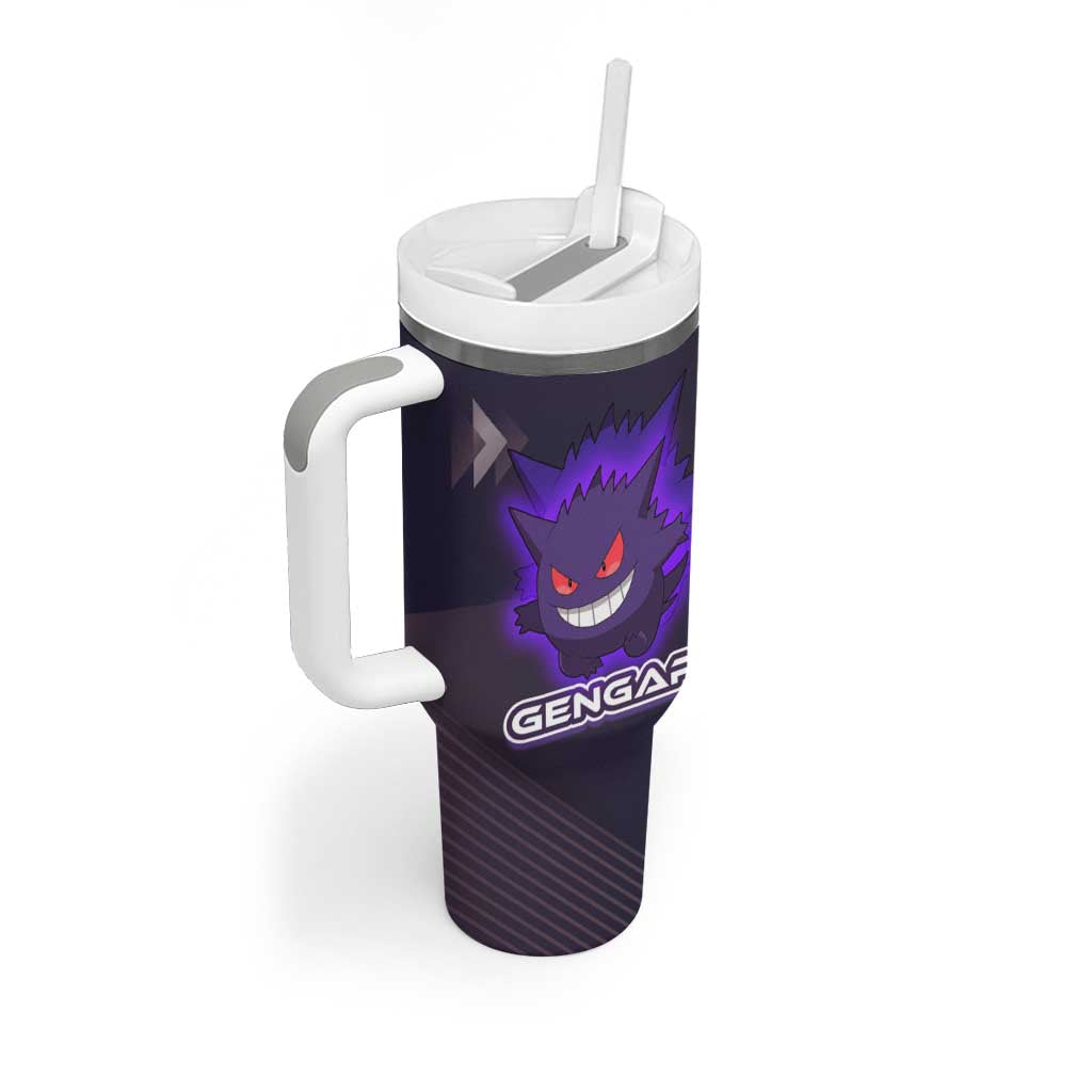 Gengar Poké Tumbler With Handle Neon Shadow Anime Glow Style