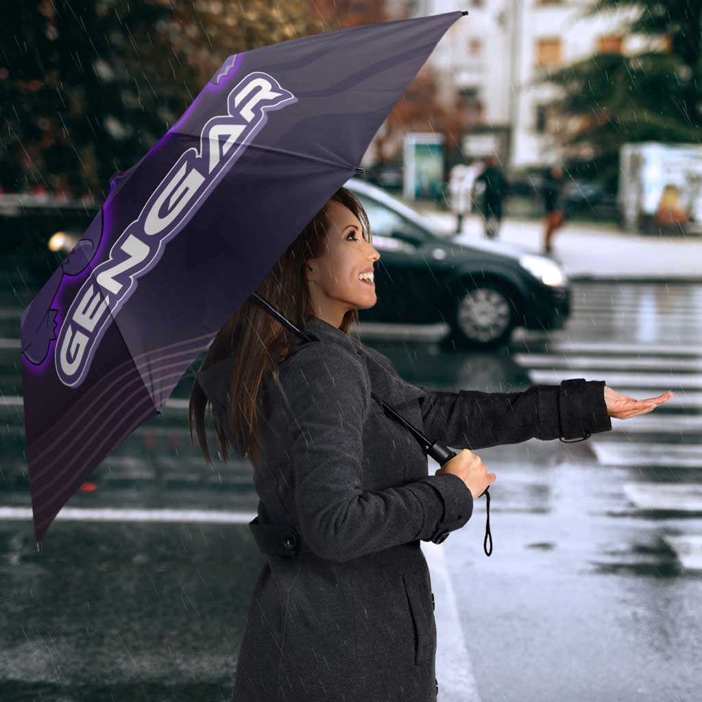 Gengar Poké Umbrella Neon Shadow Anime Glow Style