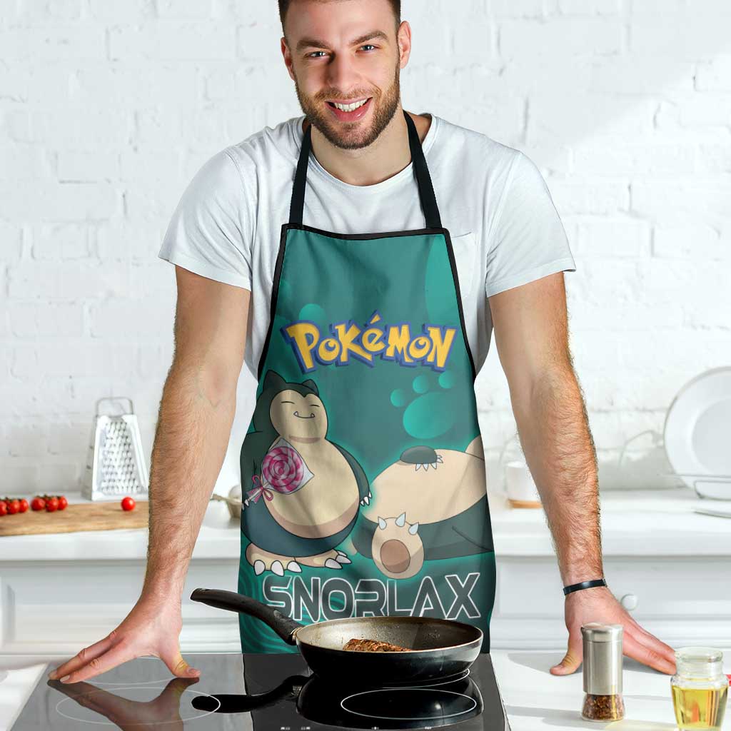 Snorlax Poké Apron Chill Mint Cartoon Bubble Style