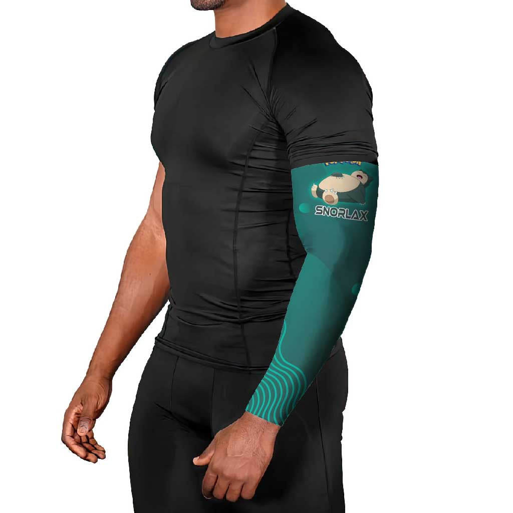 Snorlax Poké Arm Sleeves Chill Mint Cartoon Bubble Style