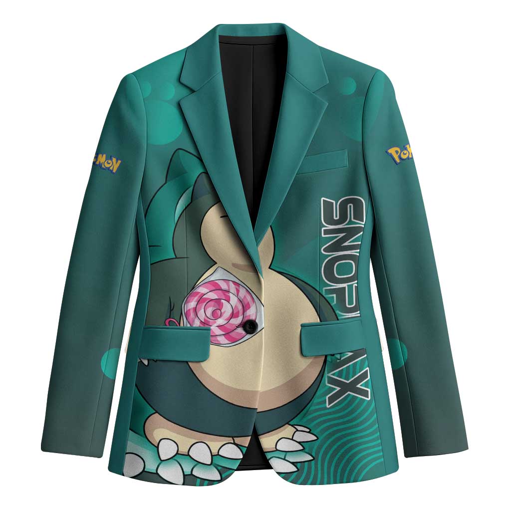 Snorlax Poké Blazer Chill Mint Cartoon Bubble Style
