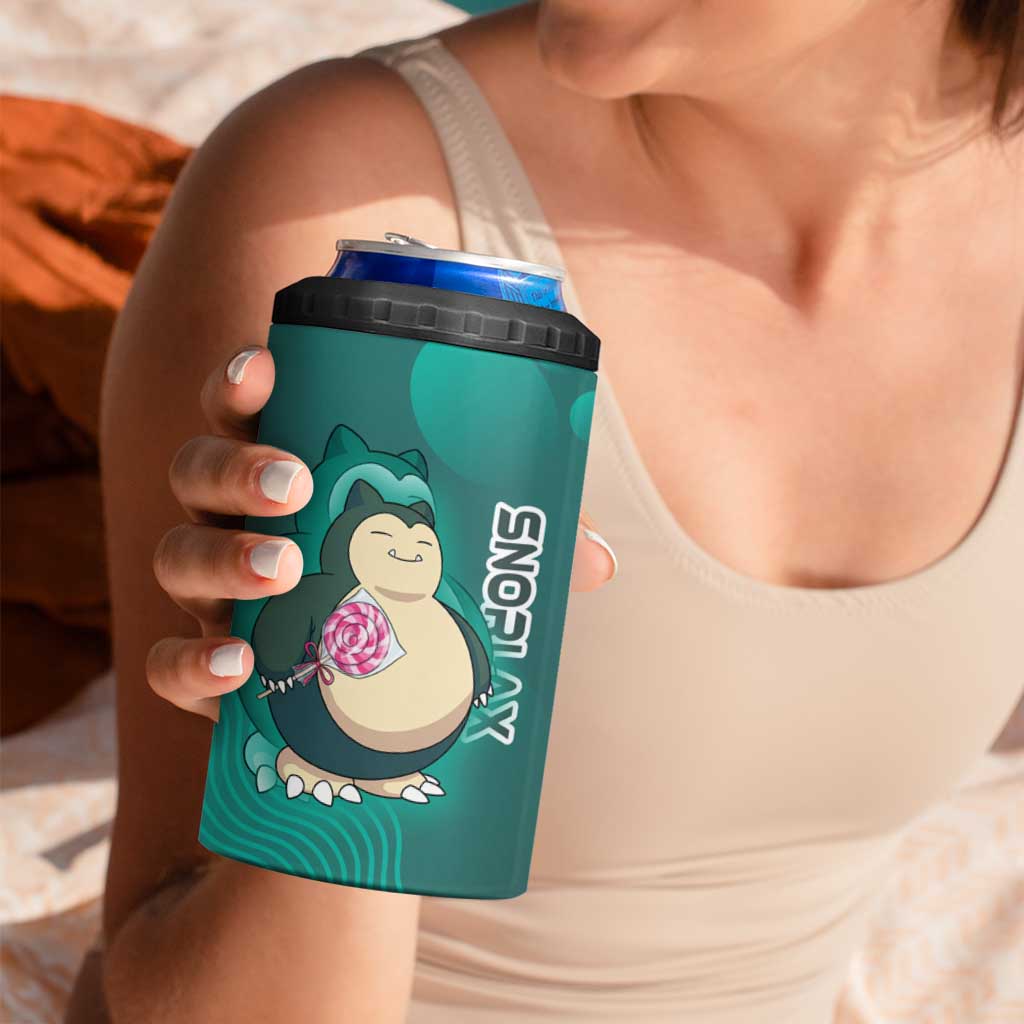 Snorlax Poké 4 in 1 Can Cooler Tumbler Chill Mint Cartoon Bubble Style