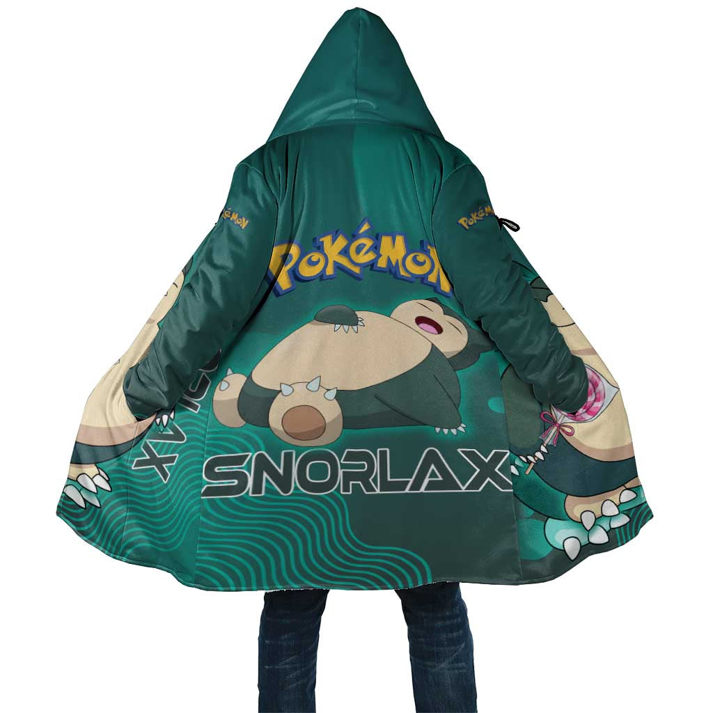 Snorlax Poké Cloak Chill Mint Cartoon Bubble Style