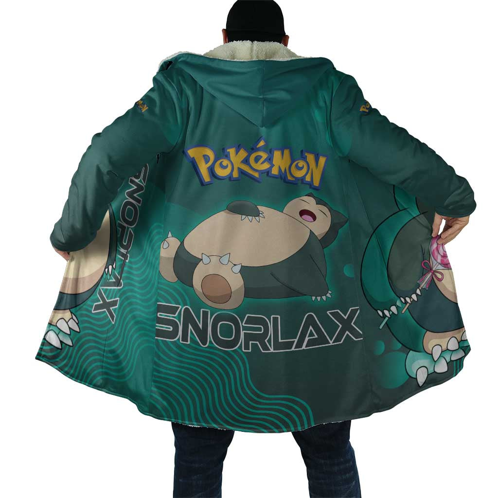 Snorlax Poké Cloak Chill Mint Cartoon Bubble Style