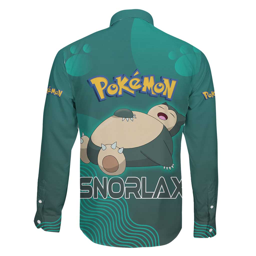 Snorlax Poké Family Matching Mermaid Dress and Hawaiian Shirt Chill Mint Cartoon Bubble Style