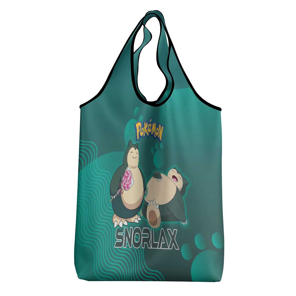 Snorlax Poké Grocery Bag Chill Mint Cartoon Bubble Style