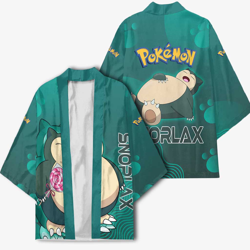 Snorlax Poké Kimono Chill Mint Cartoon Bubble Style