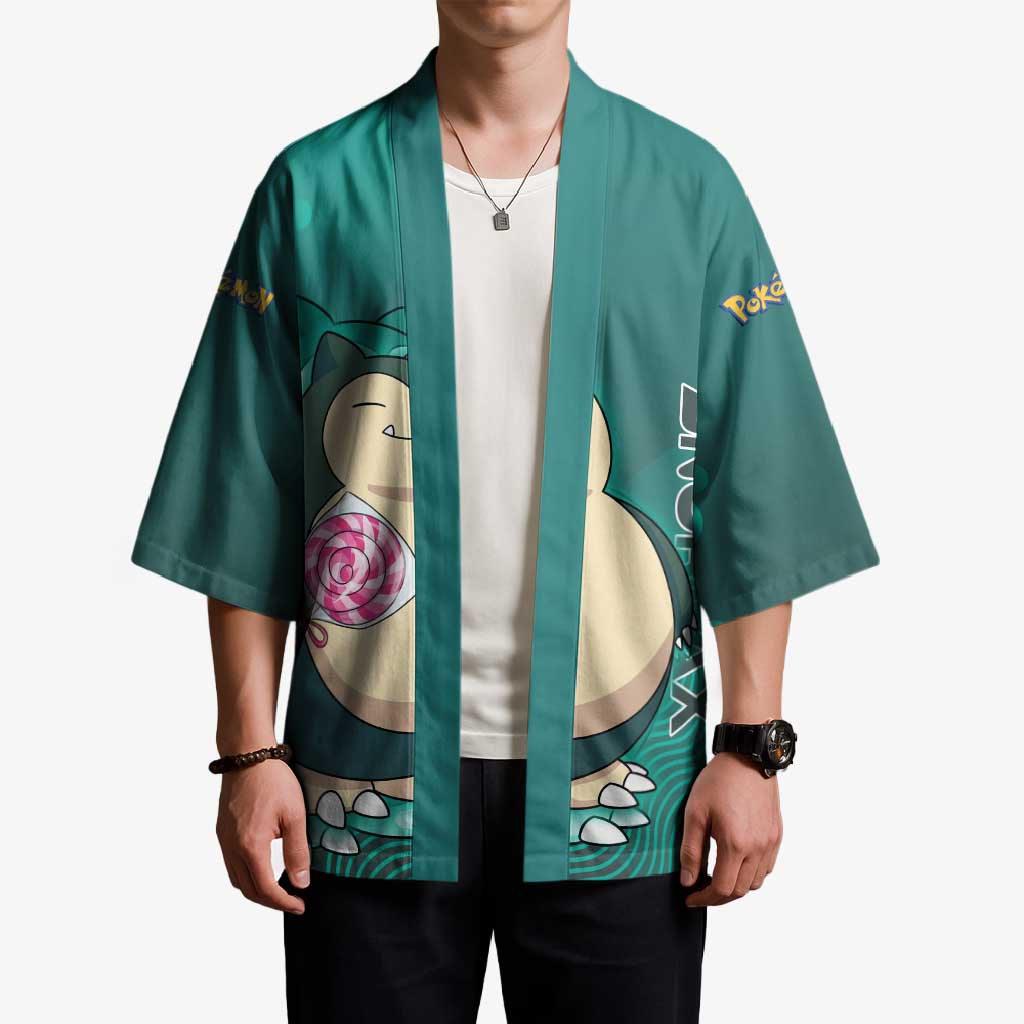 Snorlax Poké Kimono Chill Mint Cartoon Bubble Style