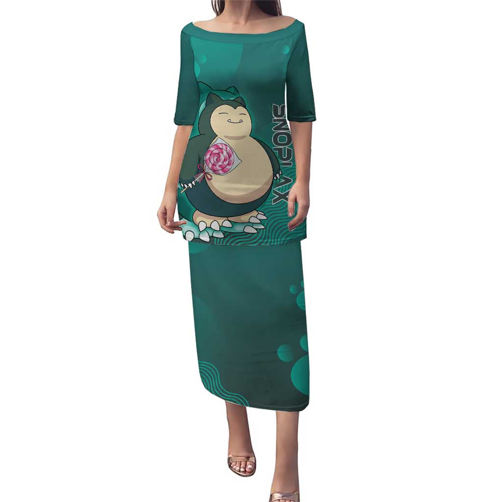 Snorlax Poké Puletasi Chill Mint Cartoon Bubble Style