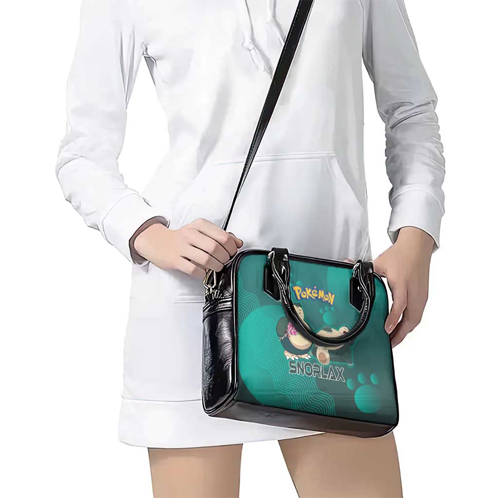 Snorlax Poké Shoulder Handbag Chill Mint Cartoon Bubble Style