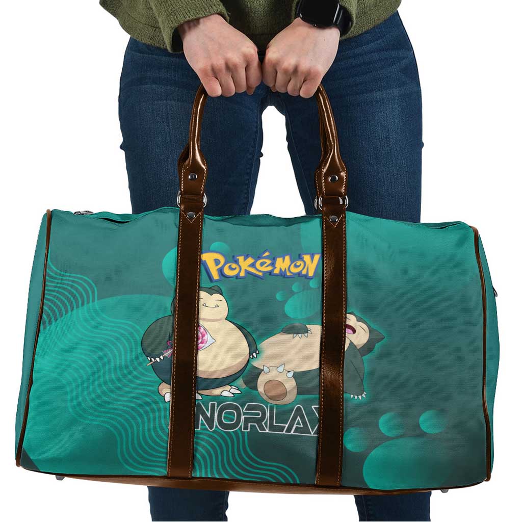 Snorlax Poké Travel Bag Chill Mint Cartoon Bubble Style
