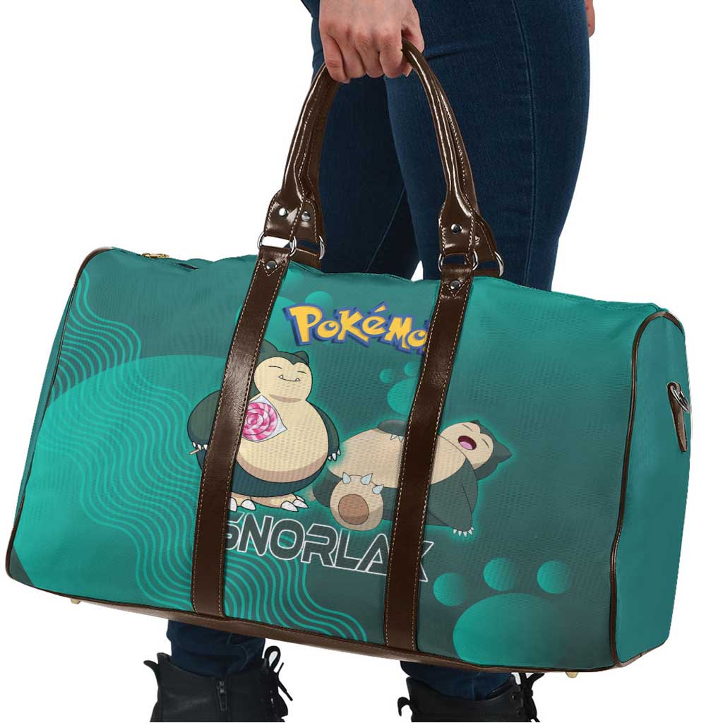 Snorlax Poké Travel Bag Chill Mint Cartoon Bubble Style