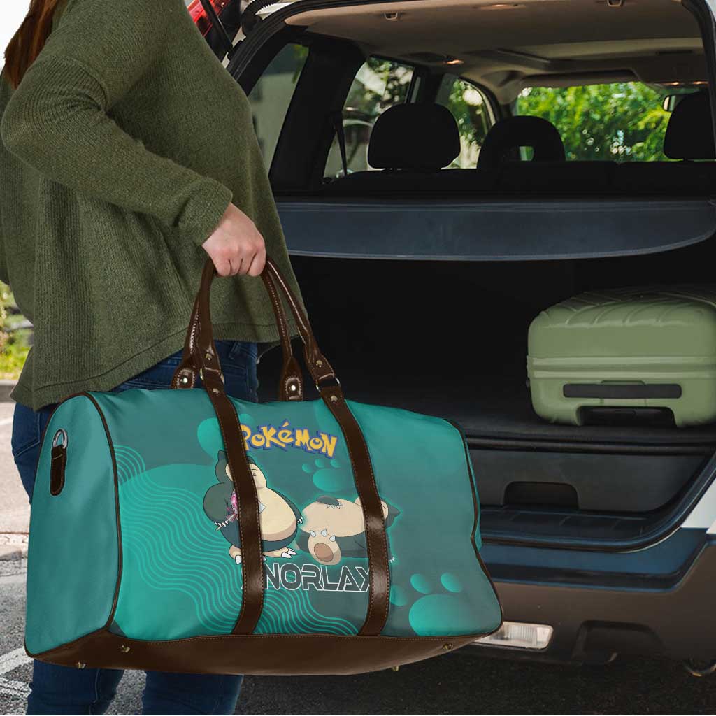 Snorlax Poké Travel Bag Chill Mint Cartoon Bubble Style