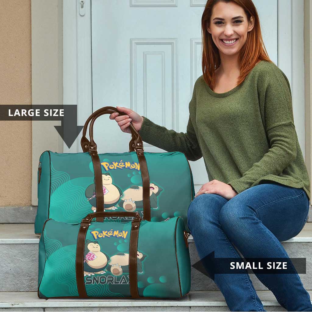 Snorlax Poké Travel Bag Chill Mint Cartoon Bubble Style