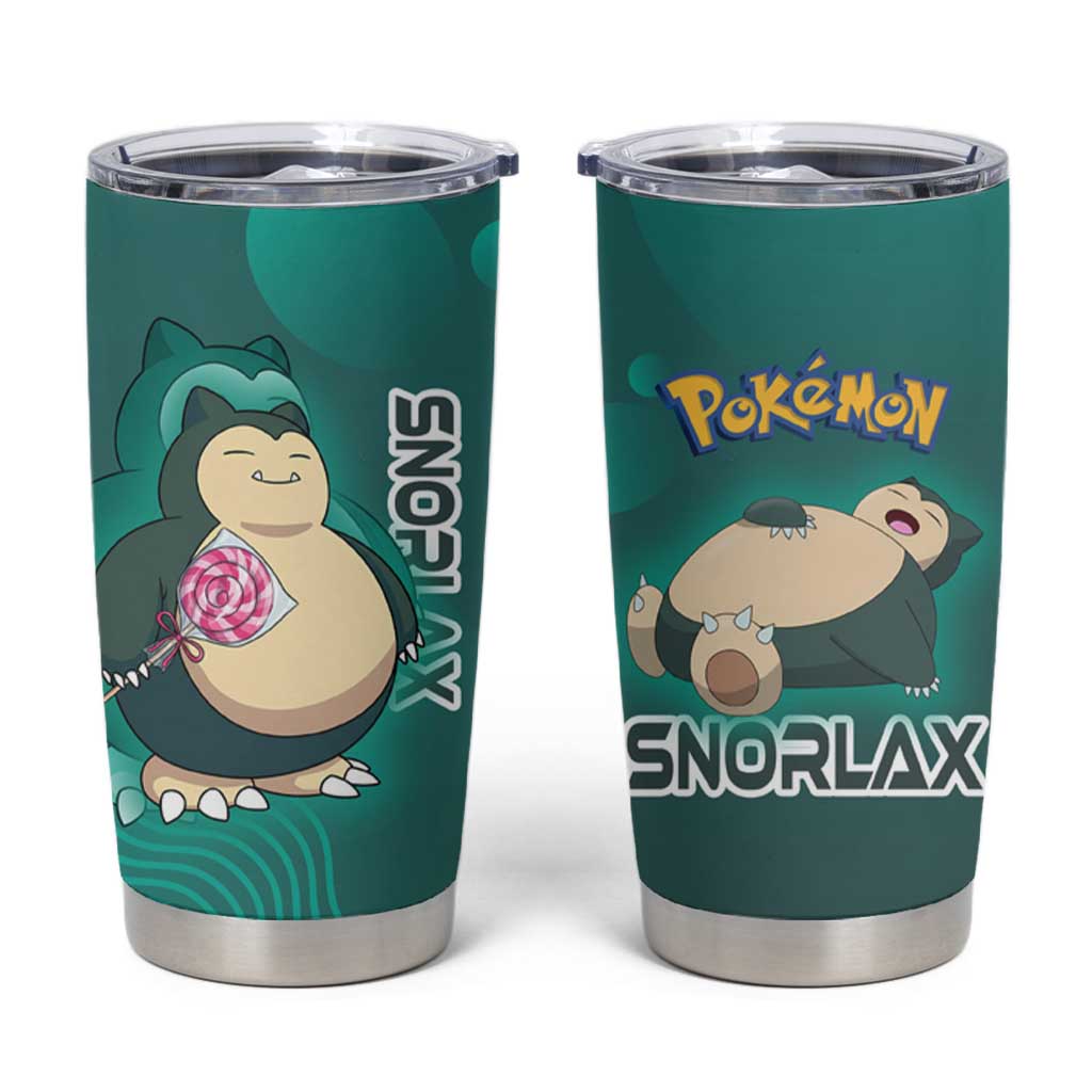 Snorlax Poké Tumbler Cup Chill Mint Cartoon Bubble Style